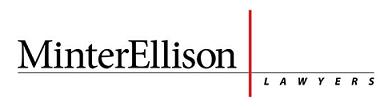 MINTER ELLISON LAWYERS logo